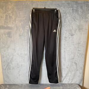 Adidas Snap Track Pants Black White Stripes Tear Away Y2K Vintage Mens S